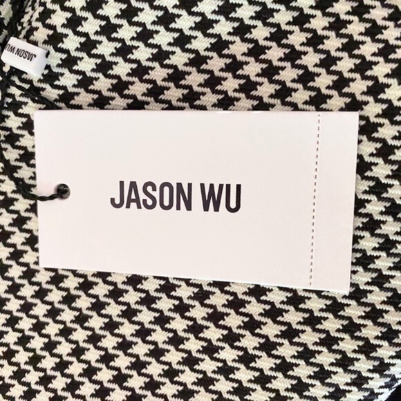 NEW Jason Wu Houndstooth Wrap Dress Medium - Picture 11 of 14